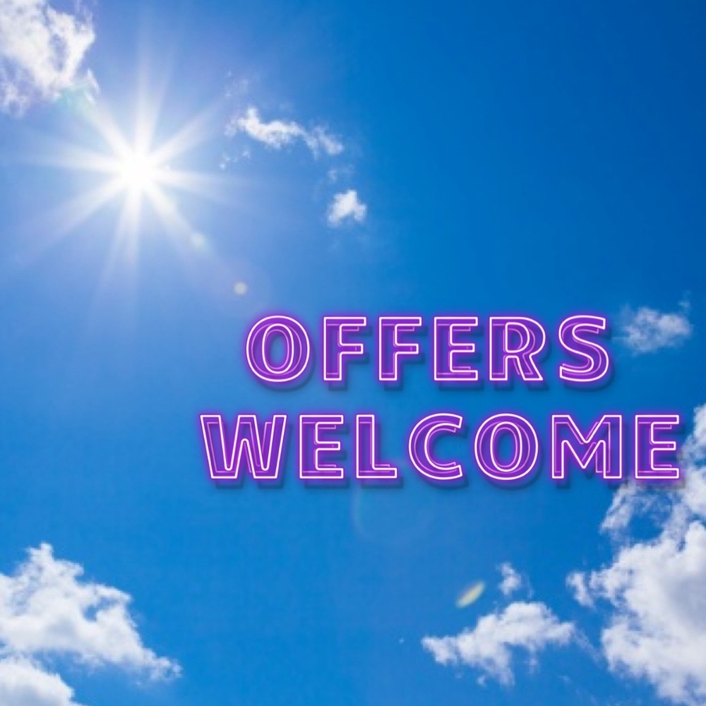 ✨ use the “offer” button at the bottom of the listing ✨